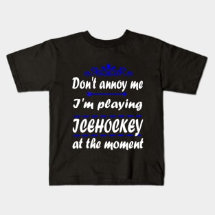 Ice Hockey Bodycheck Puck Stadium Gift Kids T-Shirt